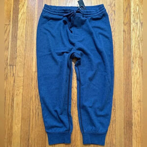MARC BY MARC JACOBS NWT Cotton Logo Joggers Sweatpants Dark Ocean Melange M